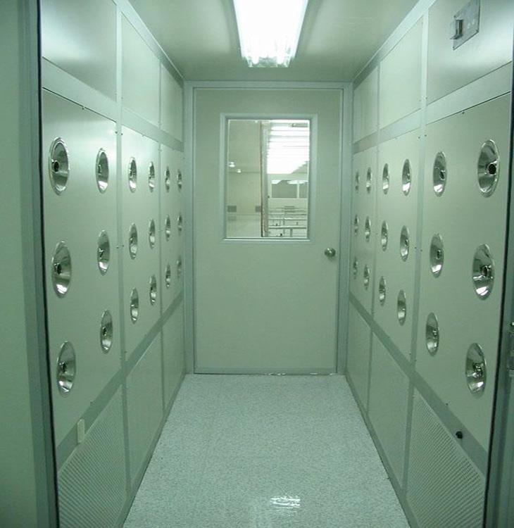 Inside view of a High Efficiency Automatic Movable Air Shower Clean Room, showcasing advanced air filtration technology and spacious interior design for laboratory use. Inside view of a High Efficiency Automatic Movable Air Shower Clean Room, showcasing advanced air filtration technology and spacious interior design for laboratory use.