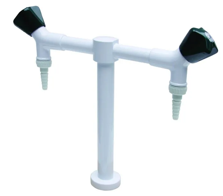 Double-Outlet Professional Laboratory Water Tap For Science Lab Benches