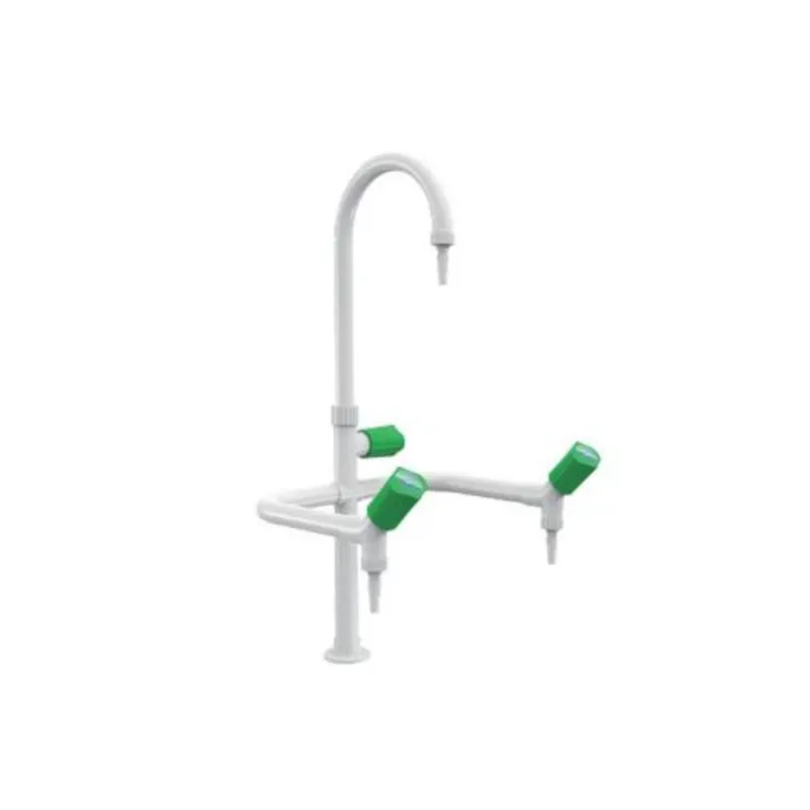 Durable Brass Gooseneck Lab Faucet With 2 Or 3 Outlets