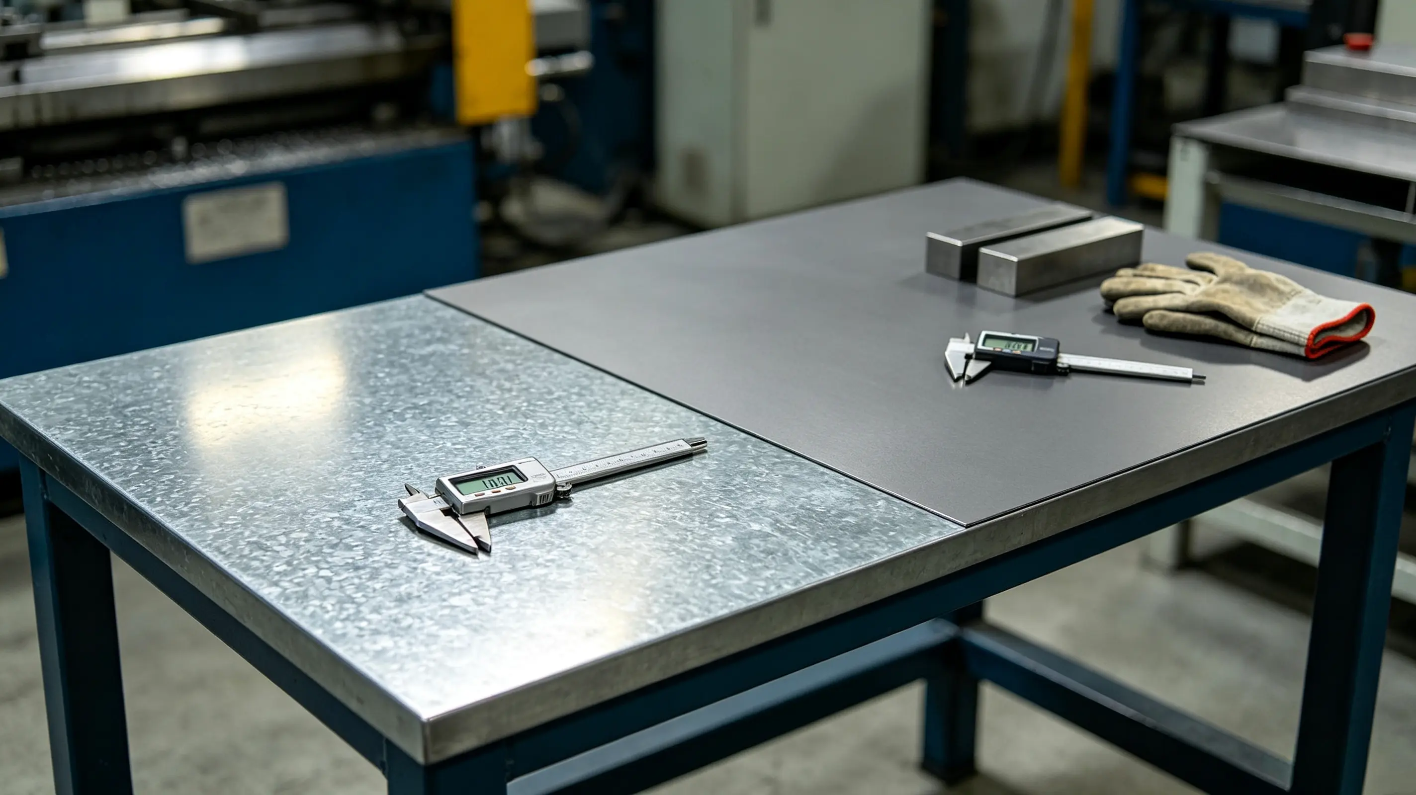 galvanized steel vs cold rolled steel sheet material comparison in factory