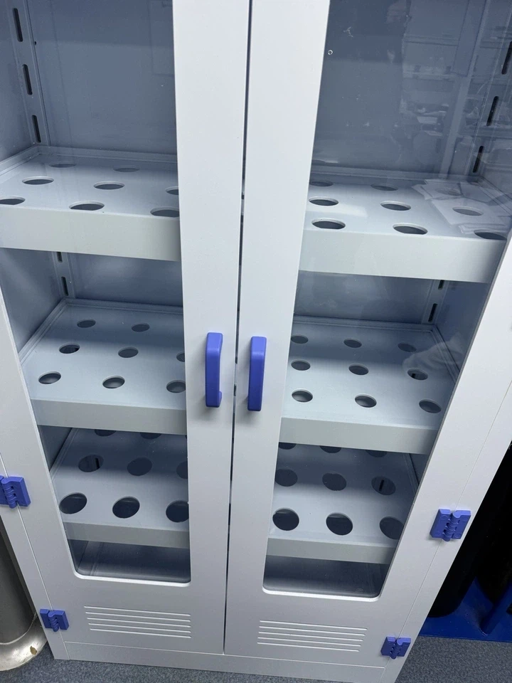 Polypropylene Lab Glassware Vessel Storage Cabinet with Perforated Shelves Polypropylene Lab Glassware Vessel Storage Cabinet with Perforated Shelves